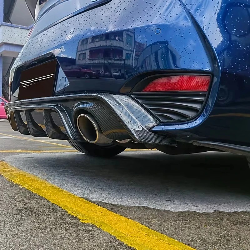 New Carbon Fiber Rear Diffuser Exhaust for  Q60S Coupe Bumper-Bolt-On Installation 100% Fitment High Polished
